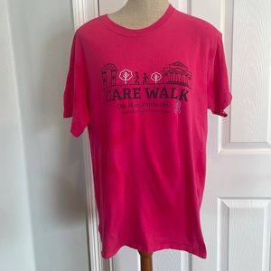 Ole Miss Panhellenic T-shirt sorority pink L